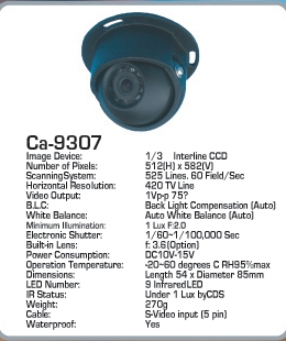 camera video color CA-9307 
AUTOWATCH