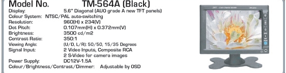 monitor LCD 14.5cm - AUTOWATCH