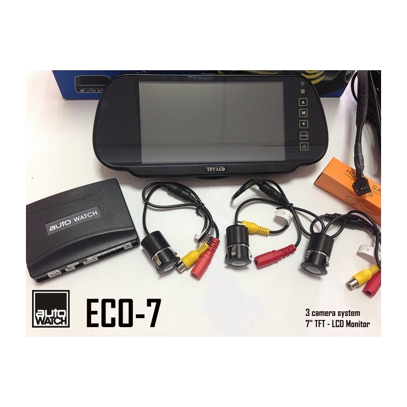 Asistenta la Parcare AUTOWATCH ECO-7 cu 3 Camere Video si Monitor LCD 7"