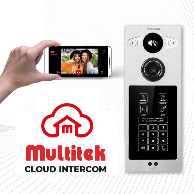 Videointerfon IP Wireless Fara Fir MULTITEK CLOUD 10L - WiFi pentru bloc si ansambluri rezidentiale